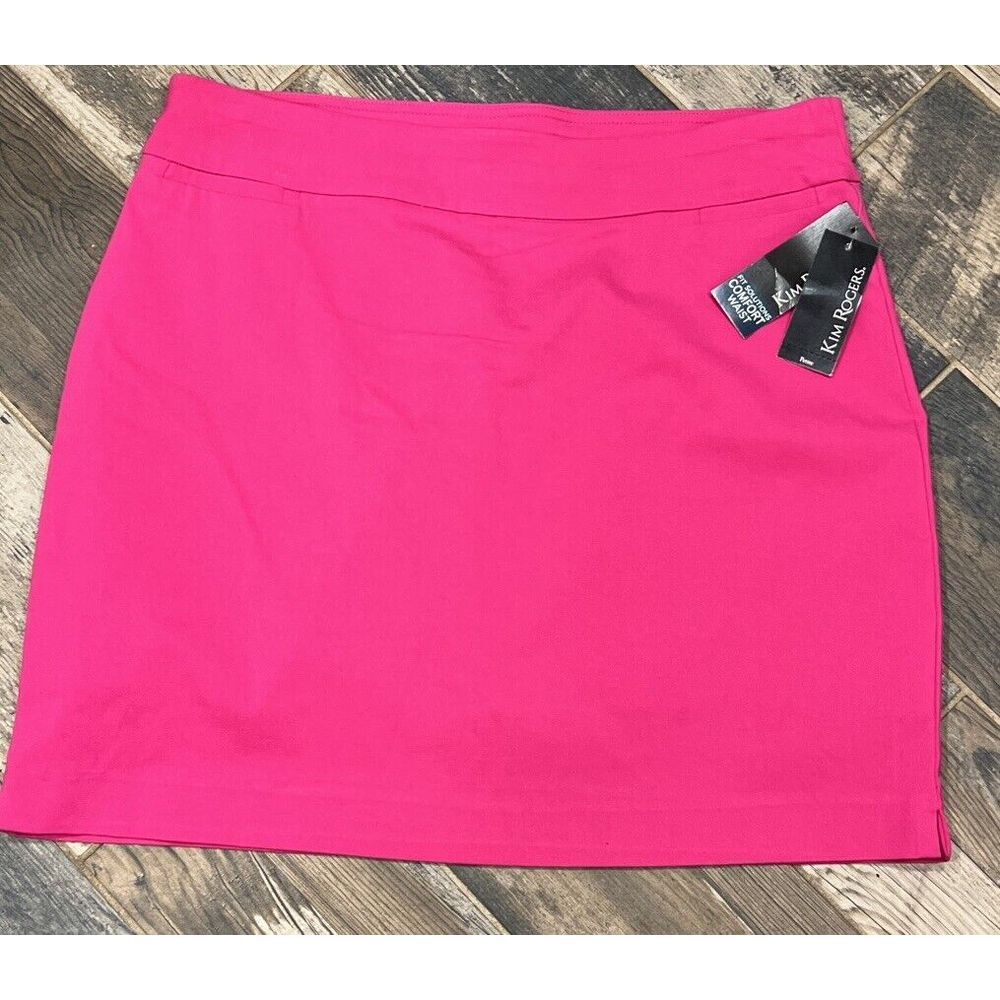 New $44 Kim Rogers Millennium Skort Shorts Womens Stretch Pink 16P Petite‎